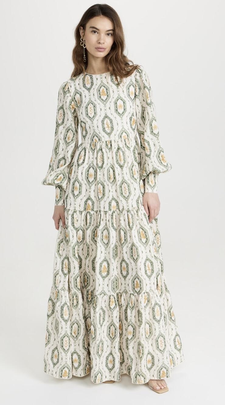 NWT Agua by Agua Bendita Nuez Calado Dress